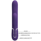 PRETTY LOVE - PERLITA G-SPOT VIBRATOR 3 IN 1 MULTIFUNCTION PURPLE