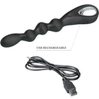 PRETTY LOVE - FEDERER ANAL VIBRATOR 12 VIBRATIONS BLACK