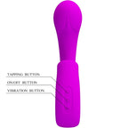 PRETTY LOVE - SIBEL SIBEL G-SPOT VIBRATOR + CLITORIS STIMULATOR 10 VIBRATIONS PURPLE