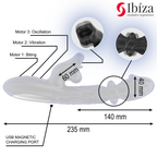 IBIZA - VIBRATOR AND CLITORIS STIMULATOR WITH BITING AND ROTATION EFFECT
