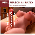 XISE - MIAH LADY BOY FEMALE TORSO WITH DILDO WITH VIBRATION AND THRUSTING 55 CM
