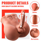 XISE - BERTLETT DILDO ASS REALISTIC DILDO AND ANUS MASTURBATOR FRONT POSITION WITH THRUSTING 18 CM