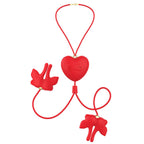 ARMONY - MAGNETIC NIPPLE CLAMPS WITH VIBRATION BUTTERFLY SHAPE RED