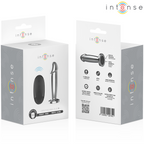INTENSE - ANAL PLUG 10 VIBRATIONS METAL DILDO WITH REMOTE CONTROL S
