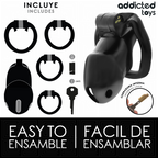 ADDICTED TOYS LOCKED - MINDNIGHT CELL PENIS CAGE SIZE M