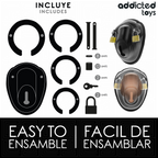 ADDICTED TOYS LOCKED - KEYLESS RESTRAINT PENIS CAGE 11.5 CM