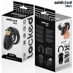 ADDICTED TOYS LOCKED - OBSIDIAN HOLD PENIS CAGE SIZE S