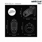 ADDICTED TOYS LOCKED - IRON CELL METAL PENIS CAGE SIZE M