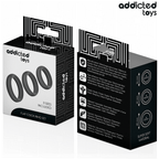 ADDICTED TOYS - SET OF FLAT SILICONE RINGS