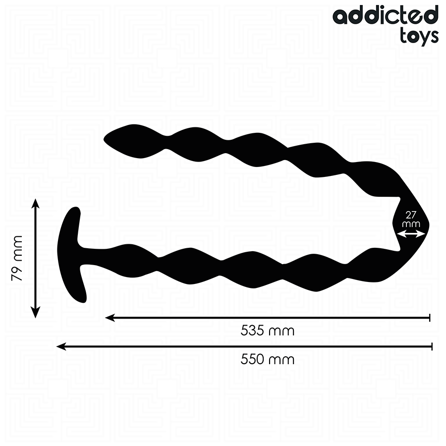 ADDICTED TOYS - EXTRA LONG SILICONE ANAL PLUG