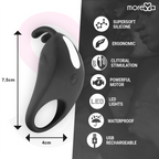 MORESSA - BRAD PREMIUM SILICONE RECHARGEABLE BLACK