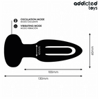 ADDICTED TOYS - ANAL PLUG WITH VIBRATING TONGUE AND REMOTE CONTROL