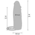 GET REAL - HYDRATED SKIN SILICONE PENIS SLEEVE CARAMEL 16 CM