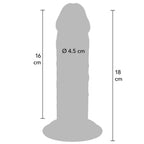 GET REAL - DELUXE THICK DOUBLE-DENSITY TPE DONG 18 CM