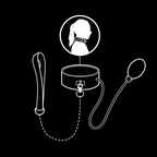 FETISH SUBMISSIVE BONDAGE - INFLATABLE STRANGLING COLLAR WITH CHAIN