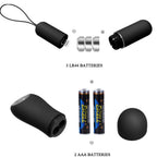 BAILE - THONG WITH VIBRATING BULLET AND REMOTE CONTROL BLACK