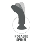 KING COCK - 23 CM VIBRATING COCK WITH BALLS BLACK