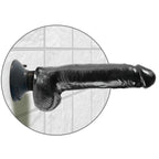 KING COCK - 23 CM VIBRATING COCK WITH BALLS BLACK