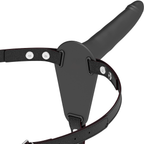 FETISH SUBMISSIVE HARNESS - BLACK SILICONE 15 CM